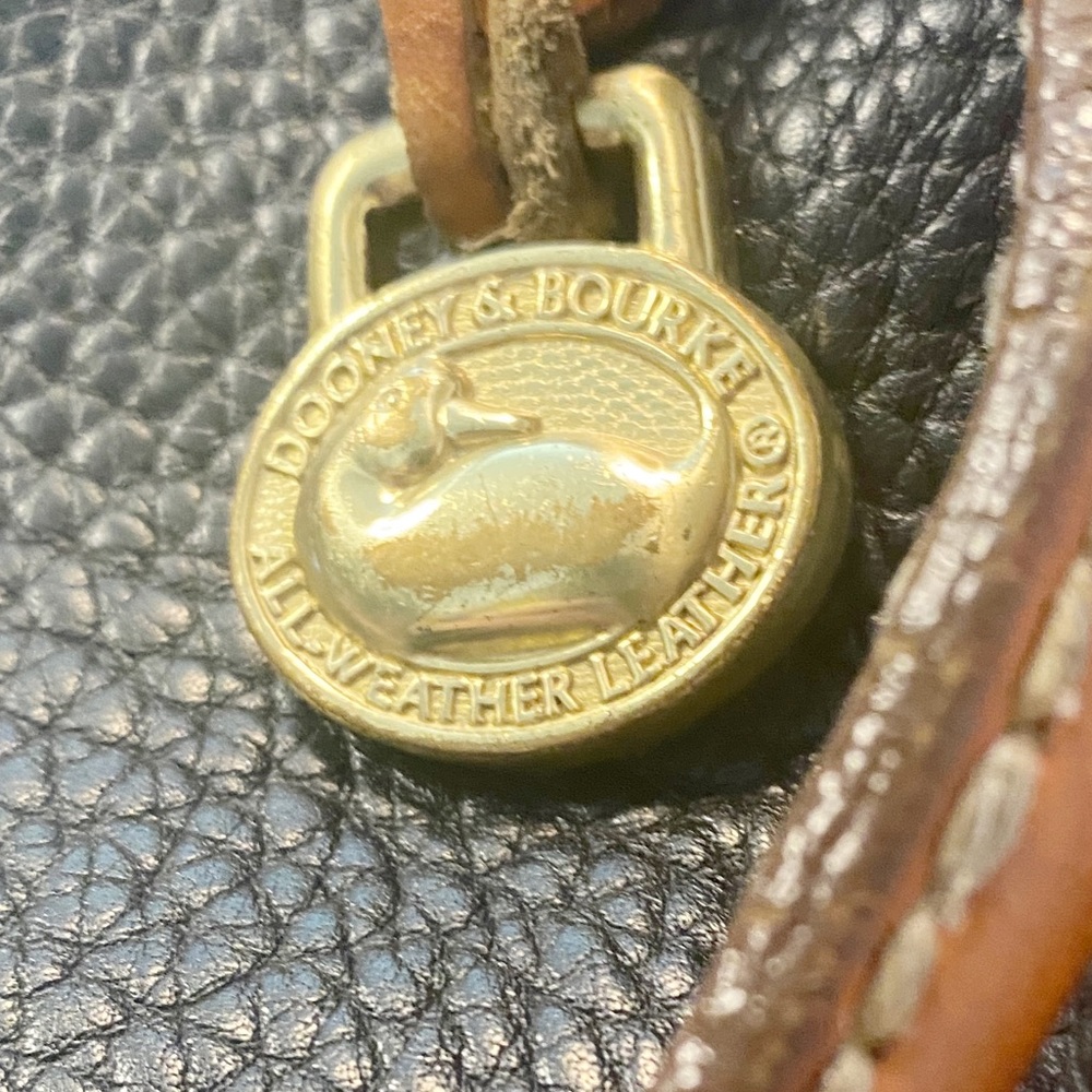 Vintage Dooney & Bourke All Weather Leather Top Zip Bag - Picture 12 of 16